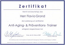 Zertifikat Anti-Aging und Präventions- Trainer